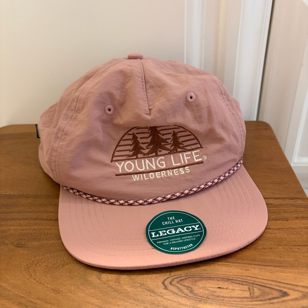 Legacy The Chill Hat - Young Life Wilderness Low Profile Dusty Rose Hat NWT